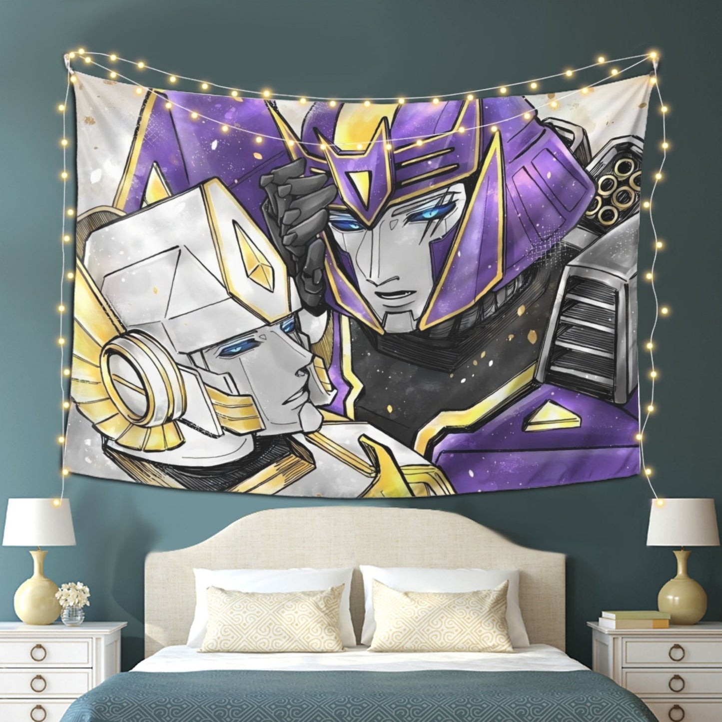 Bandera de Transformers - Megatron y White