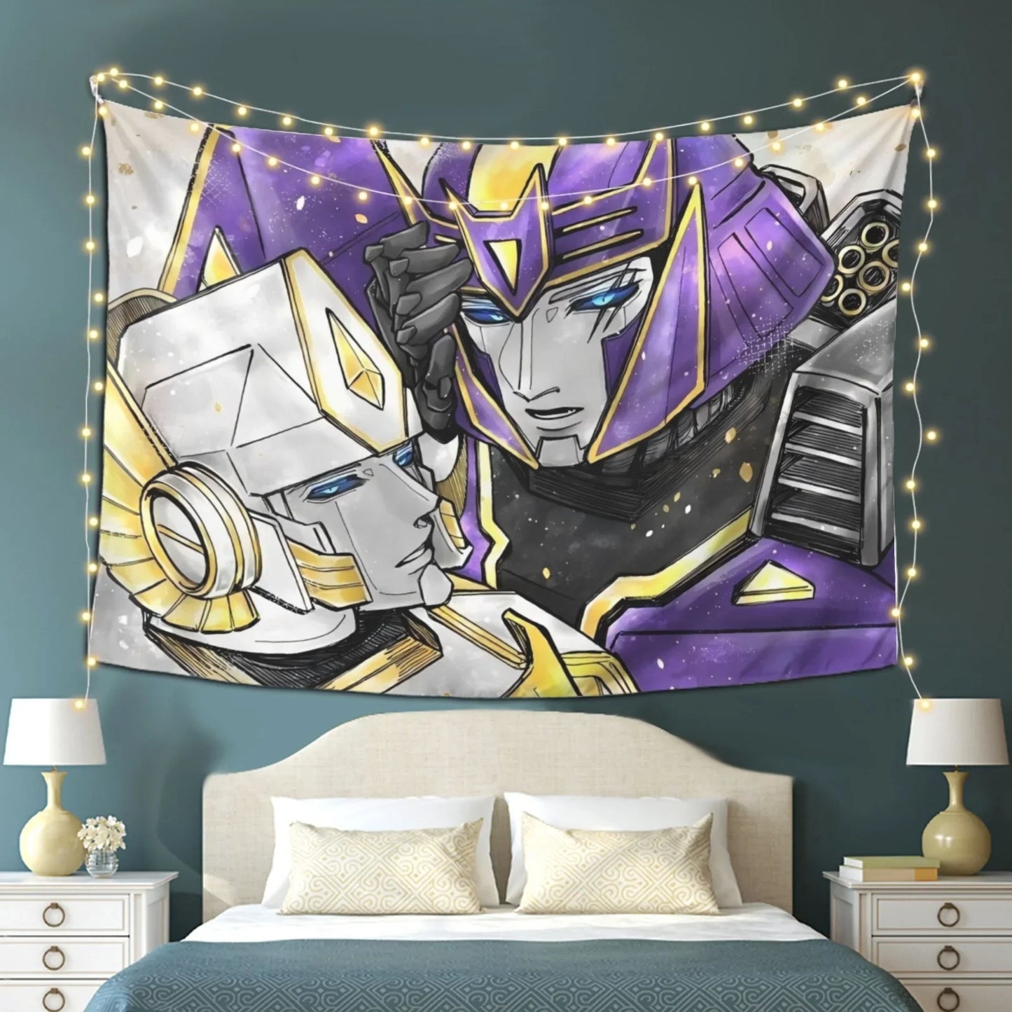 Bandera de Transformers - Megatron y White