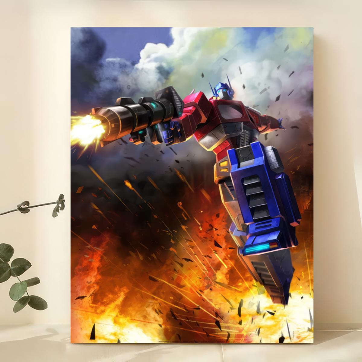 Poster Transformers - Optimus Futuriste