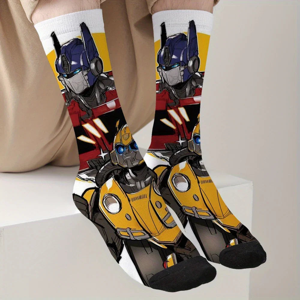 Pair of Transformers socks - Prime & Bumblebee