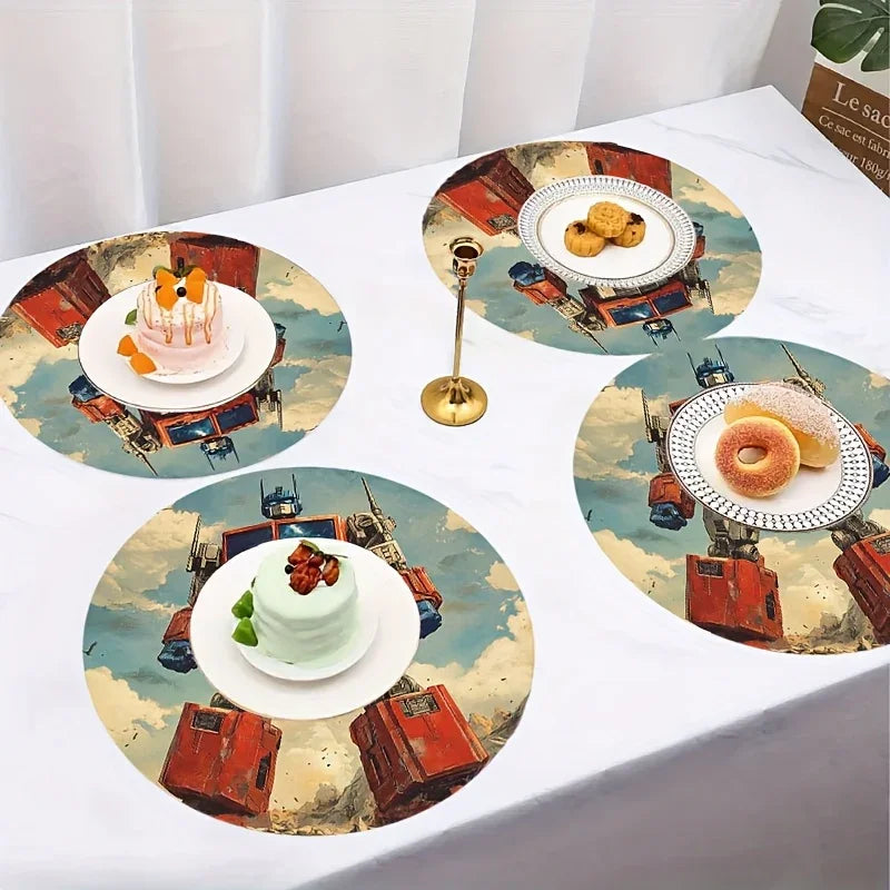4 Transformers Placemats - Optimus Prime