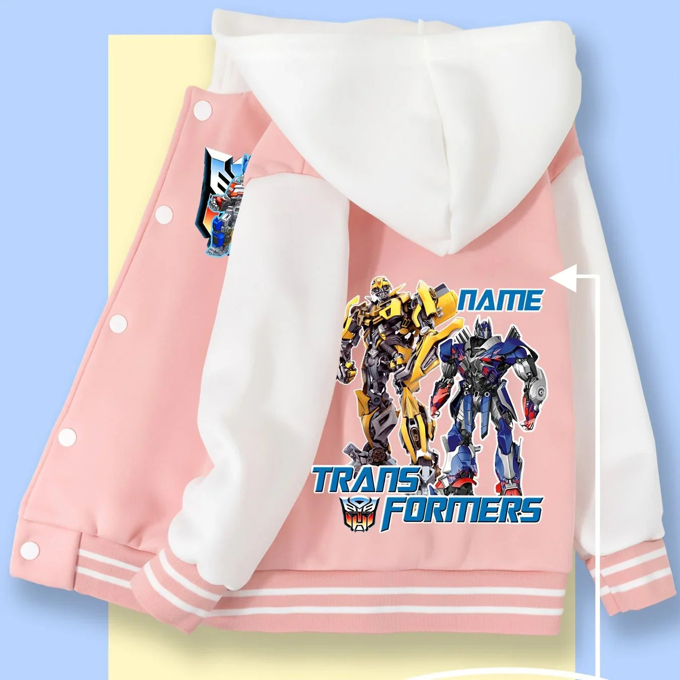 Transformers Duo Jacket - Pink & White