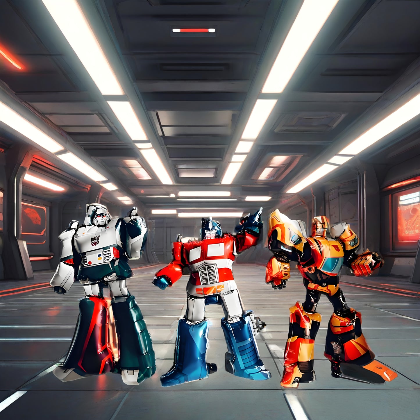 Paquete de globos Transformers Trio