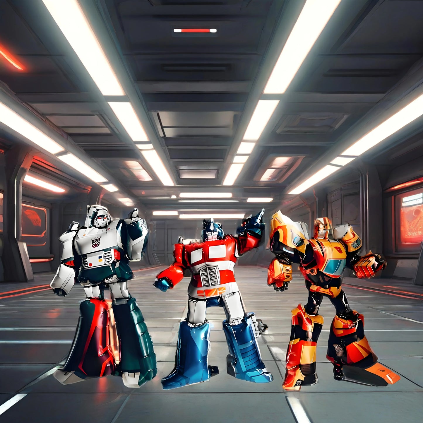 Paquete de globos Transformers Trio