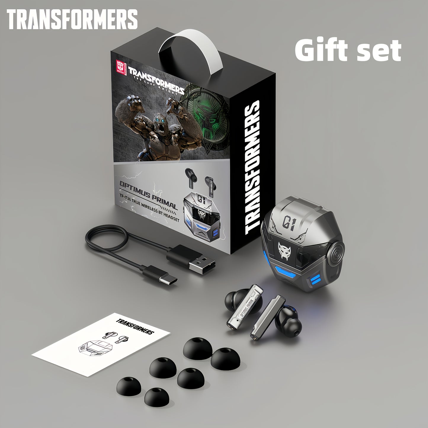 Ecouteurs Transformers - Format Boîtier
