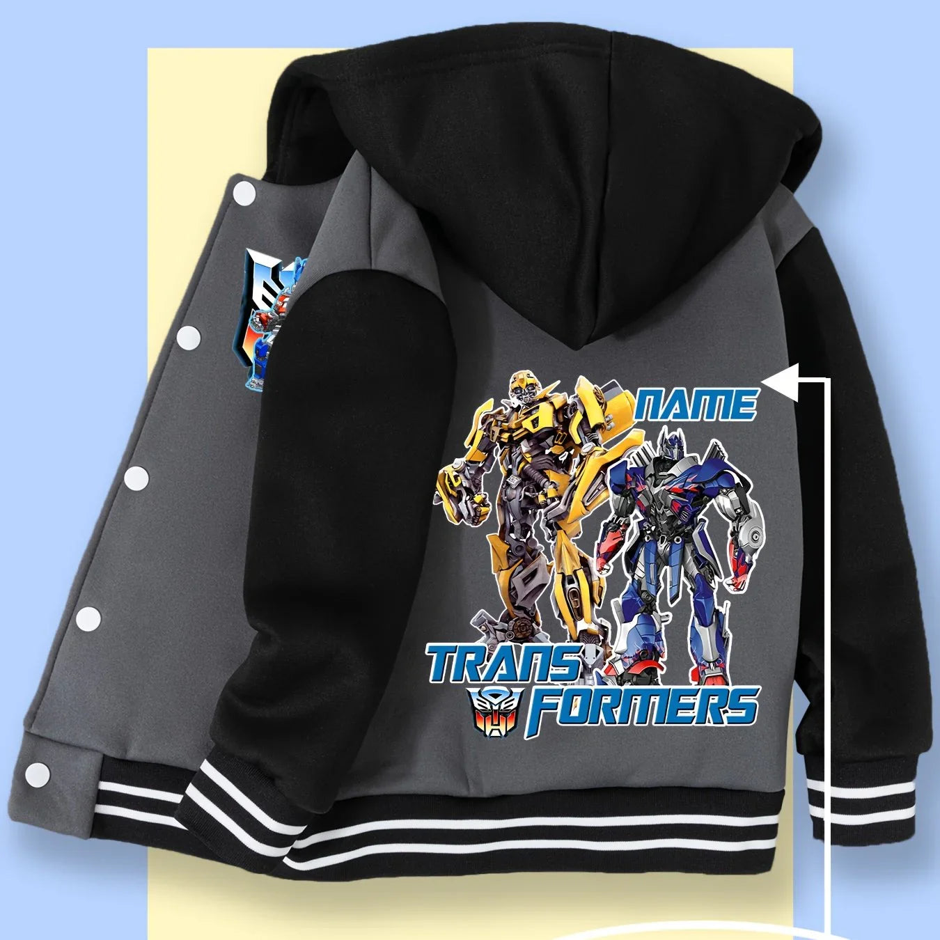 Transformers Duo Jacket - Black & Grey