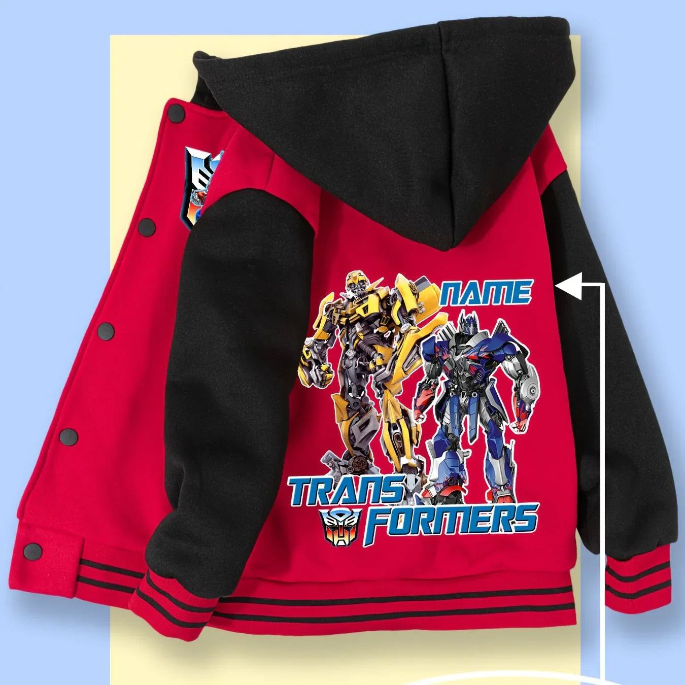 Transformers Duo Jacket - Black & Red