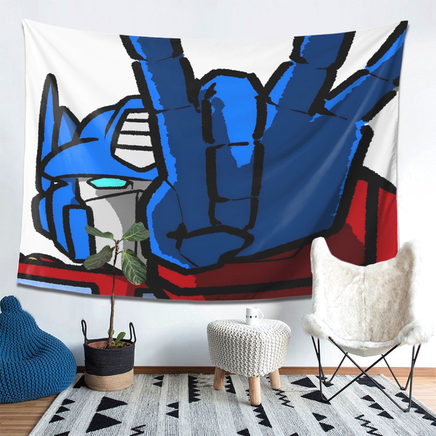 Bandera de Transformers - Estilo Mano Optimus