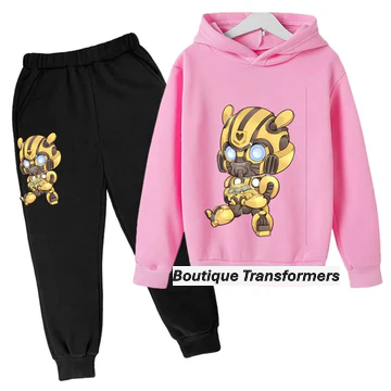 Ensemble Enfant Transformers Noir/Rose - Mini Bumblebee
