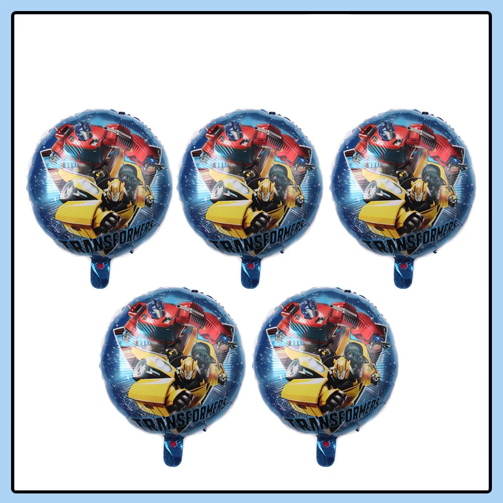Pack de globos Transformers - Optimus Prime y Bumblebee