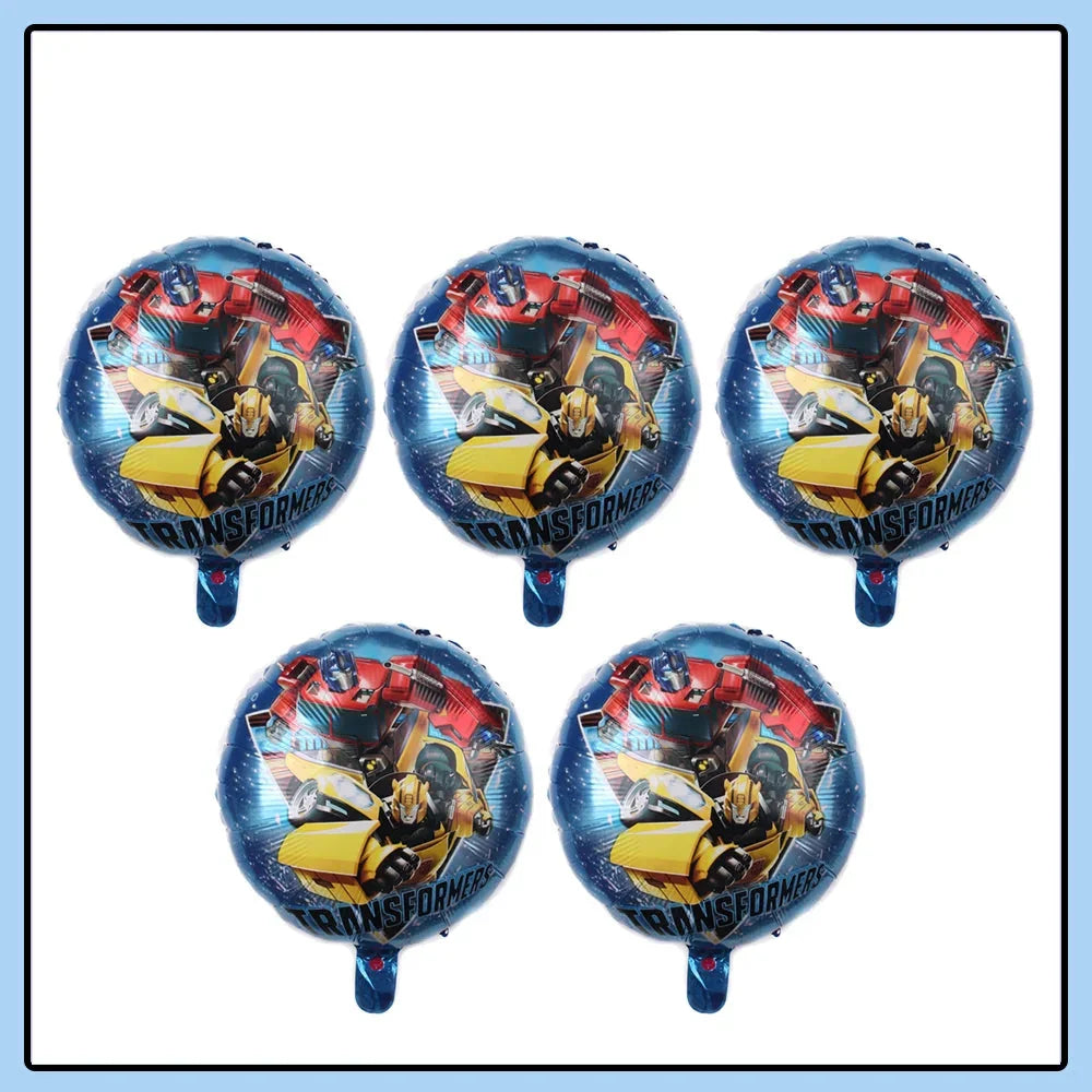 Pack de globos Transformers - Optimus Prime y Bumblebee