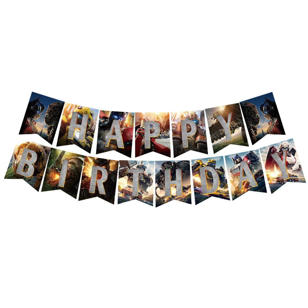 Transformers Classic Birthday Banner