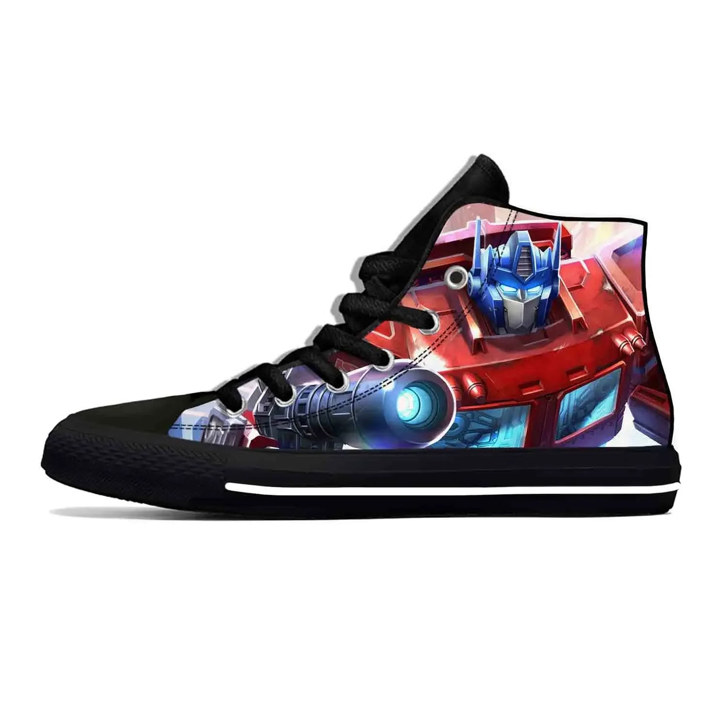 Transformers Black High Top Sneakers - Laser