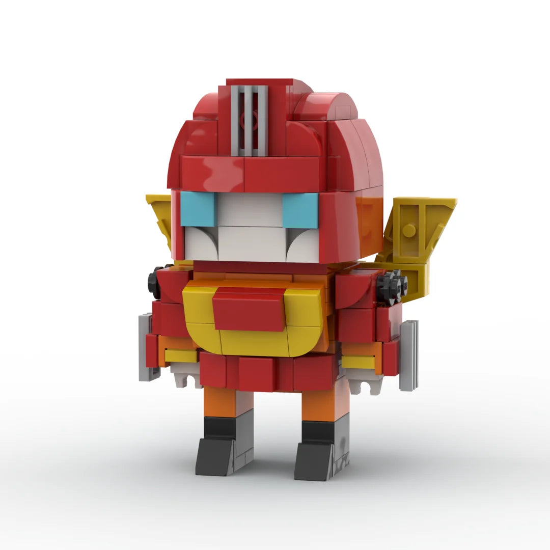 Figurine Transformers Rodimus Prime — Brick Rouge et Or Chef de Guerre Compact