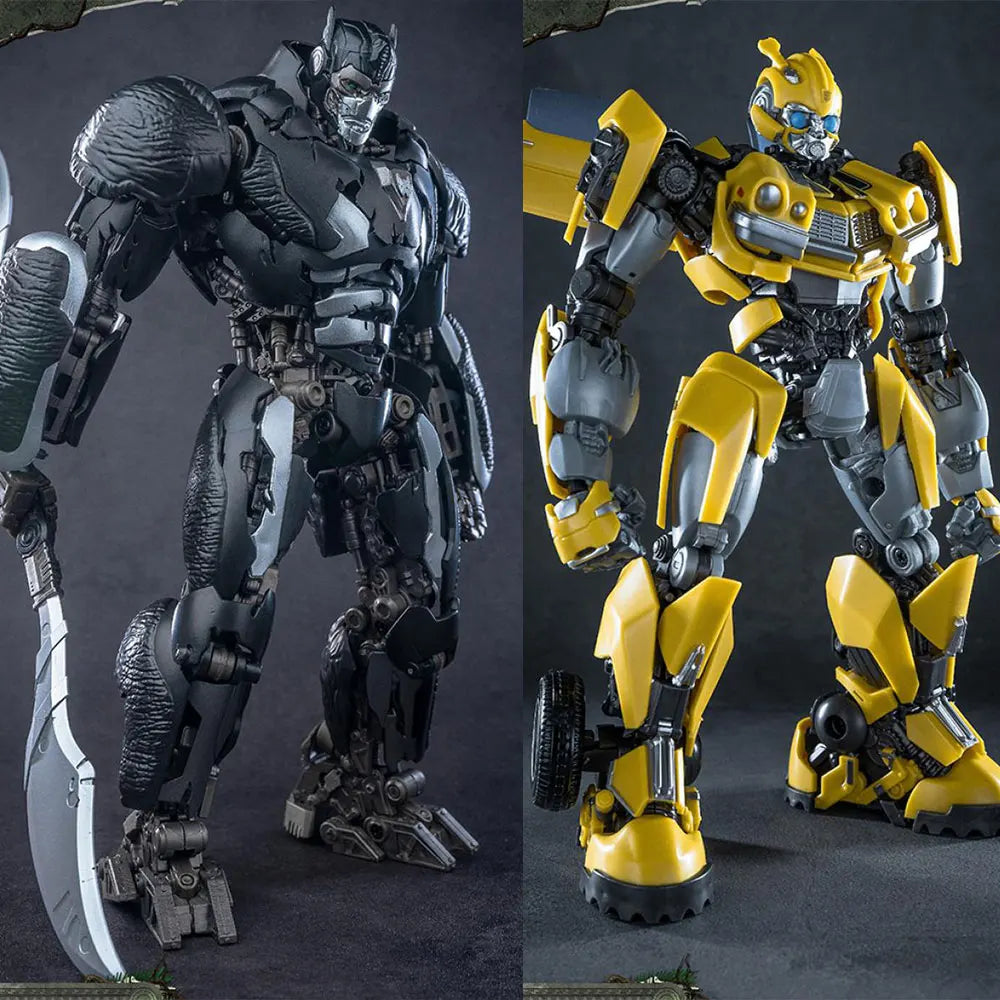 Duo Figurines Transformers Scourge & Bumblebee — Maquette Rise of the Beasts AMK