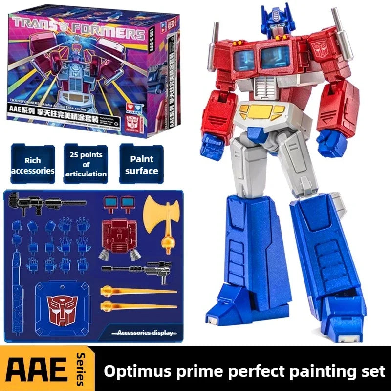 Figurine Transformers Optimus Prime Finition Premium — Alpha Action Elite Peinture Soignée