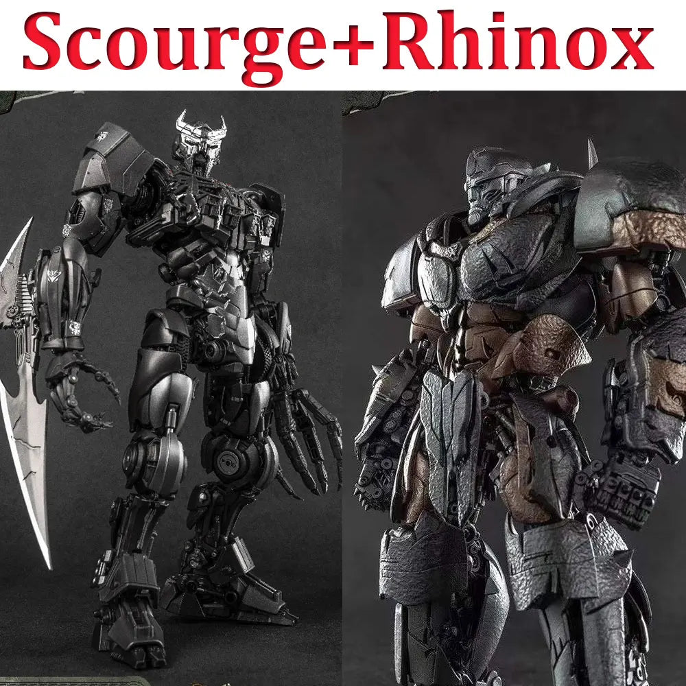 Duo Figurines Transformers Scourge & Rhinox — Duel Prédateur AMK