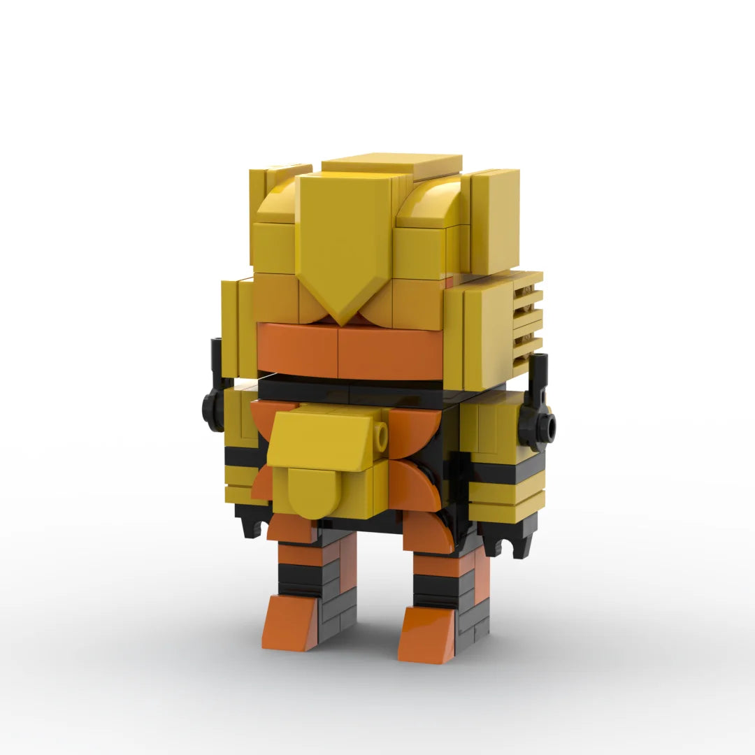 Figurine Transformers Razorclaw Chibi — Brick Doré Lion Prédateur Compact