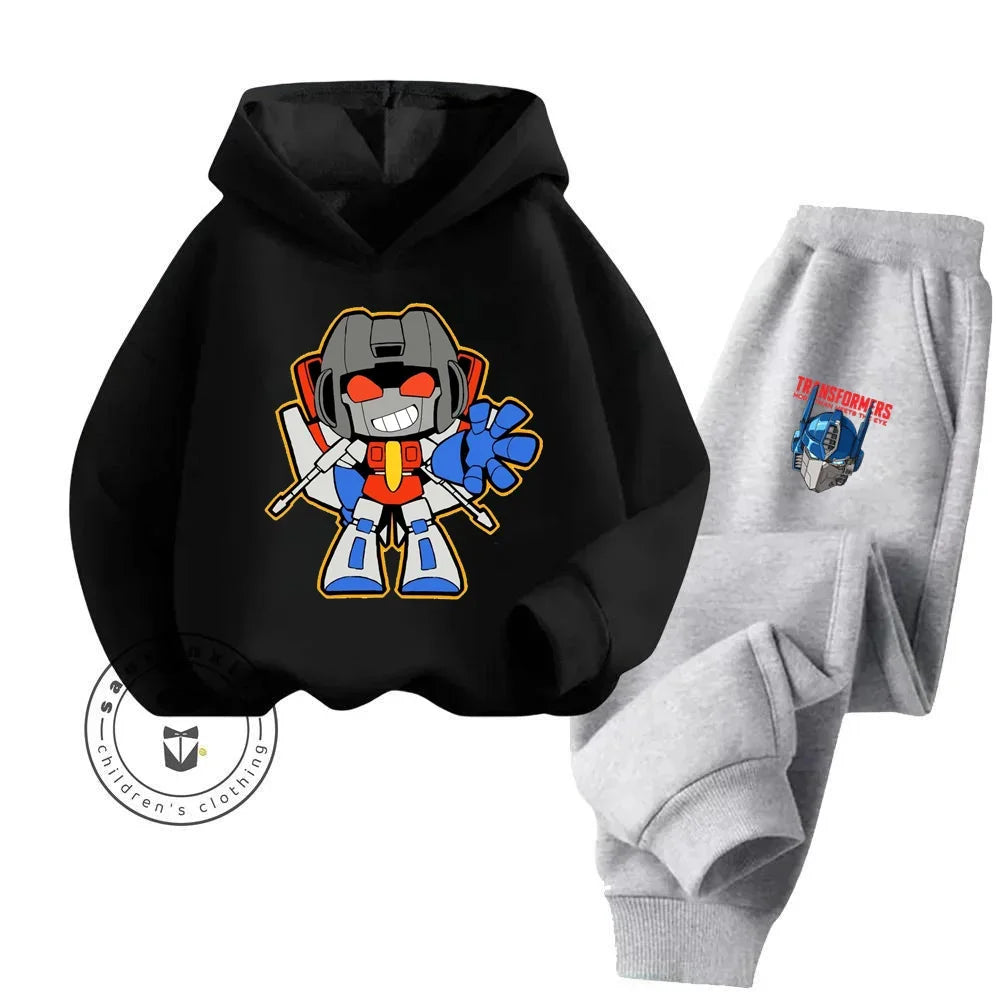 Ensemble Enfant Transformers Noir/Gris- Mini Optimus Prime