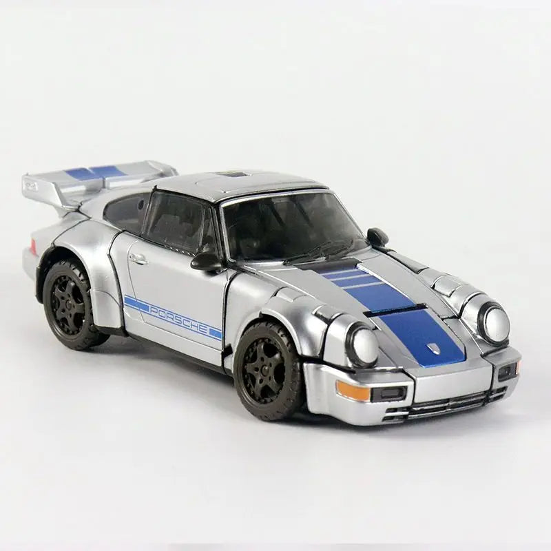 Figurine Transformers Mirage Voiture Fantôme SS105 — CY-01 Rise of the Beasts Argentée