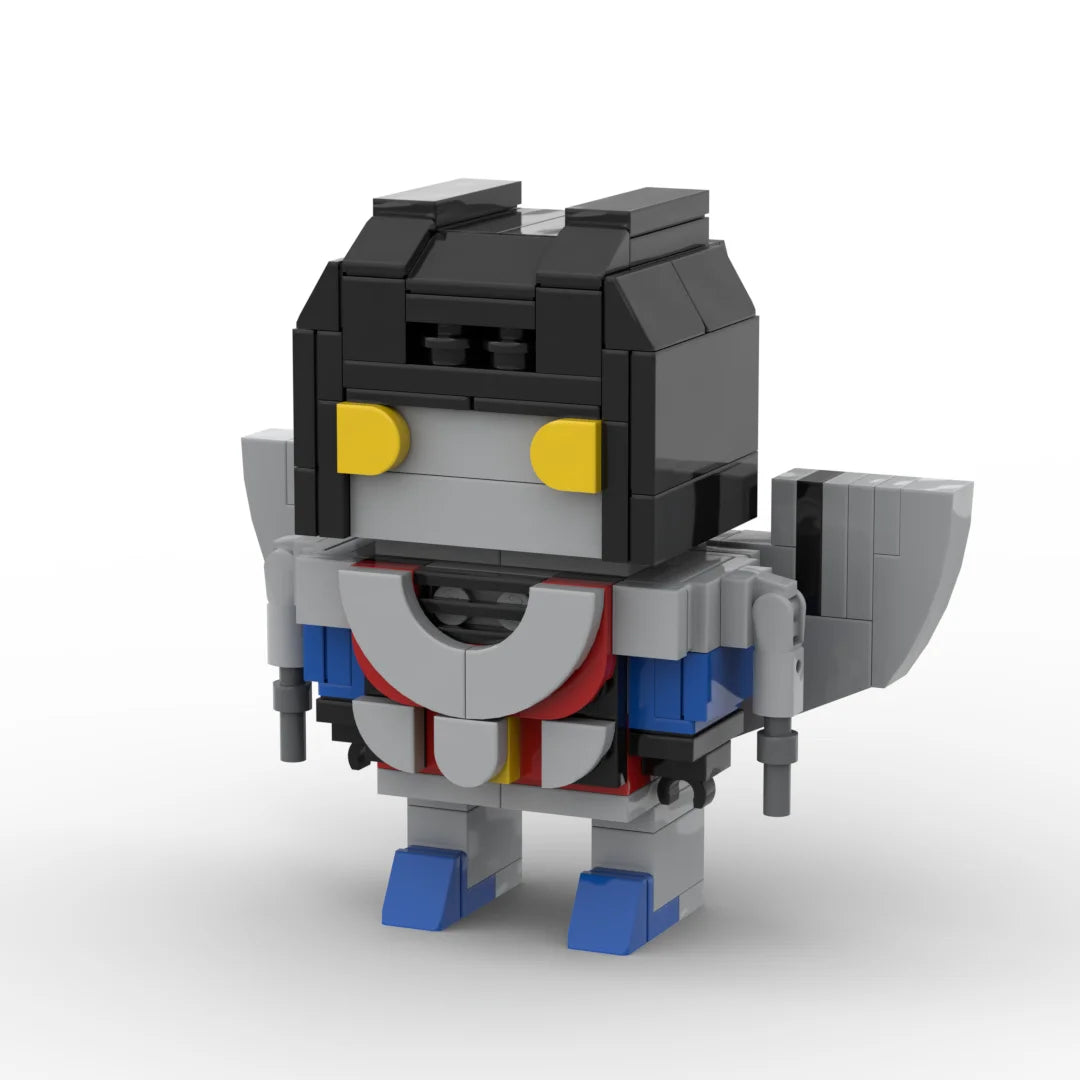 Figurine Transformers Starscream Édition One Chibi — Brick Gris Foncé Hache Décepticon