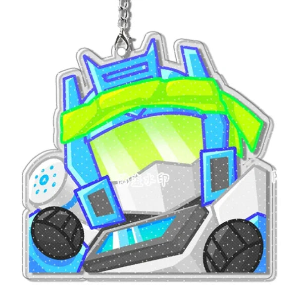 Llavero de Transformers - Mini Verde-Azul