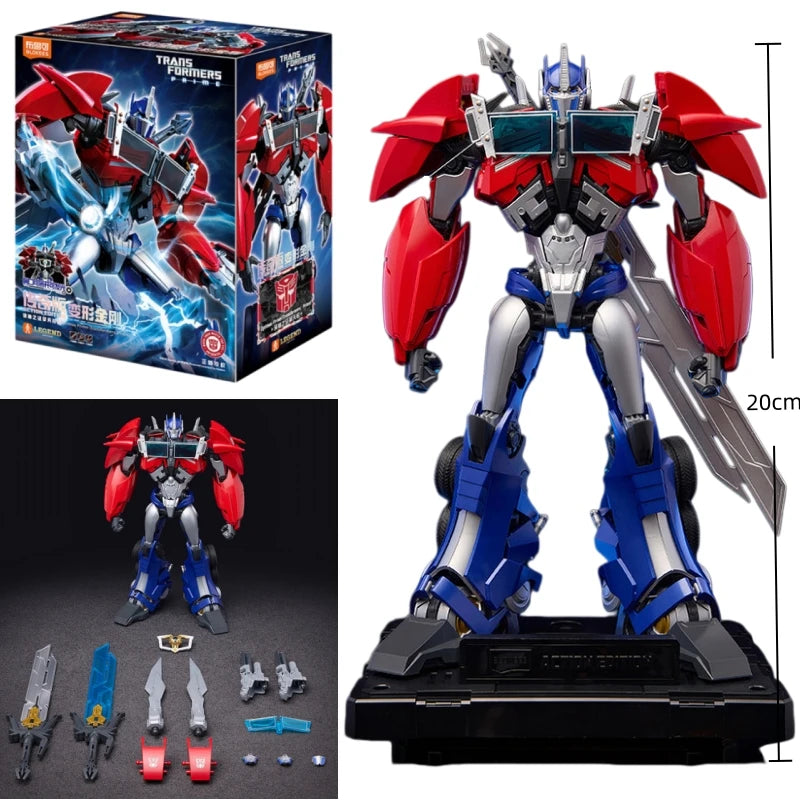 Figurine Transformers Optimus Prime 20cm — Édition Prime Chromée Blokees
