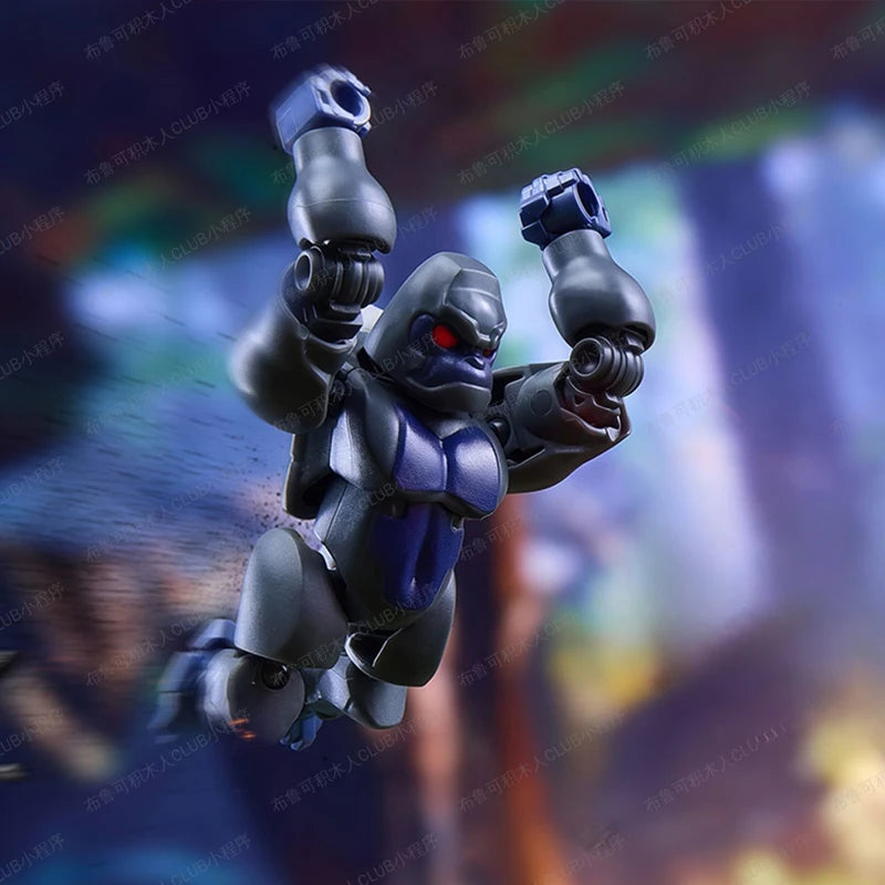 Figurine Transformers Optimus Primal Silhouette Combat — Photo Forêt Poings Levés