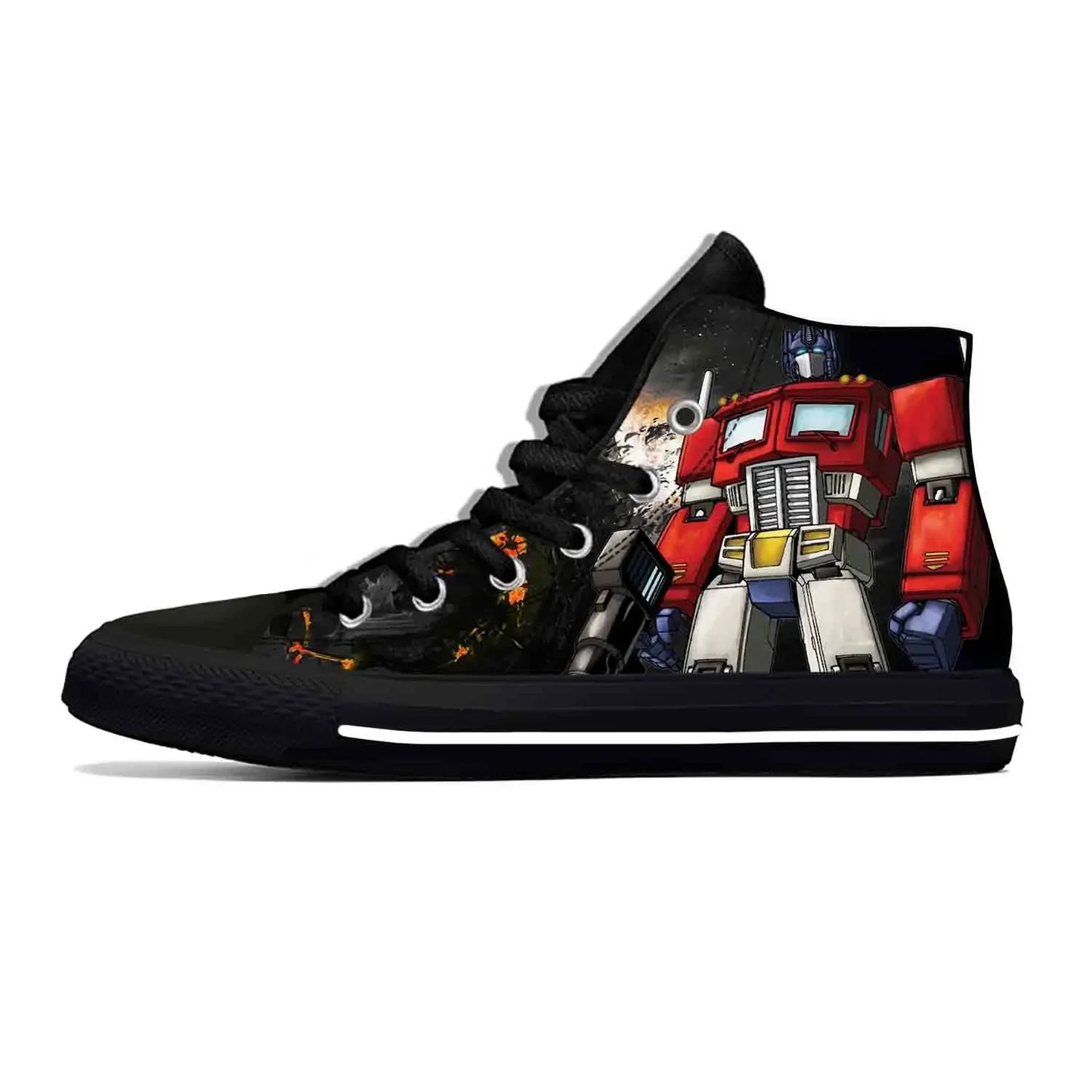 Transformers Black High Top Sneakers - Shape