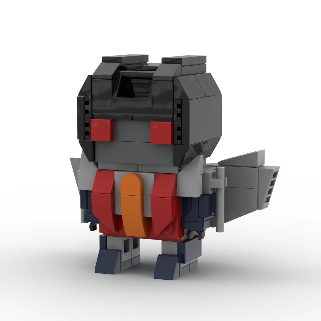 Figurine Transformers Starscream Version IDW Chibi — Brick Anthracite Ailé