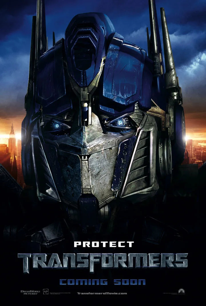 Póster de Transformers "Protect" - Prime Face