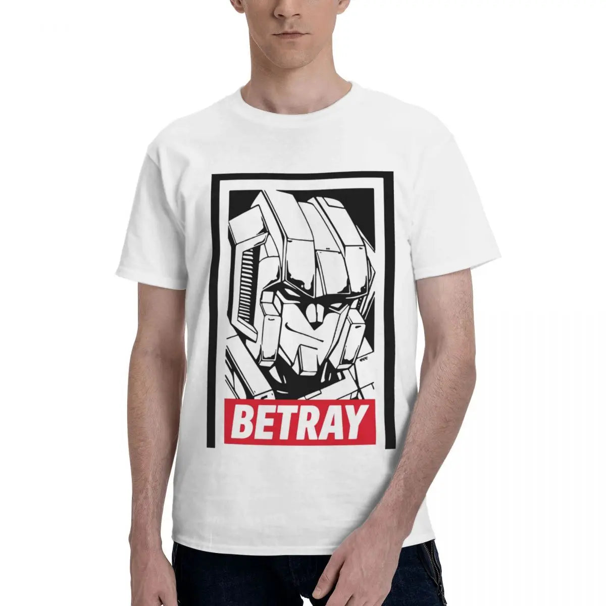 T-Shirt Transformers - "Betray" Blanc
