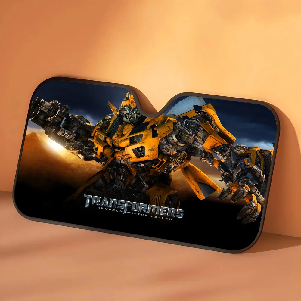 Pare-Soleil Transformers Bumblebee Duel Nocturne — Protection Solaire Auto Combat au Crépuscule