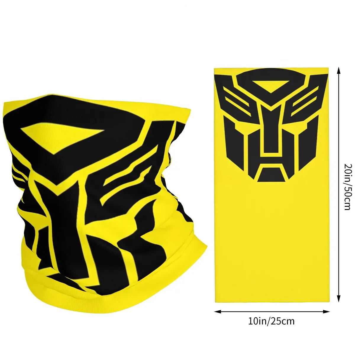 Cache-cou / Tour de cou Transformers - Jaune