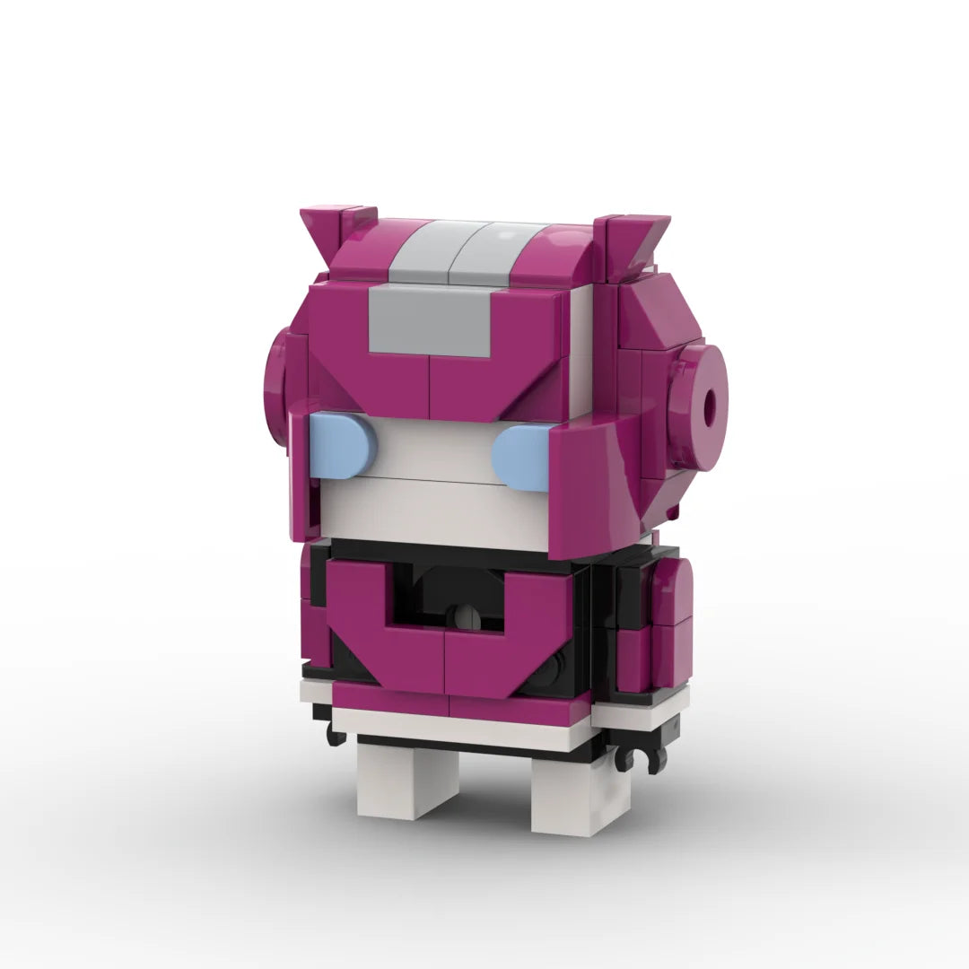 Figurine Transformers Elita-1 Chibi — Petit Robot Rose Brick Compact