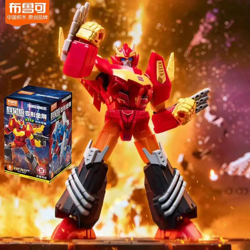 Figurine Transformers Rodimus — Blokees Édition Flamme Ardente Autobot