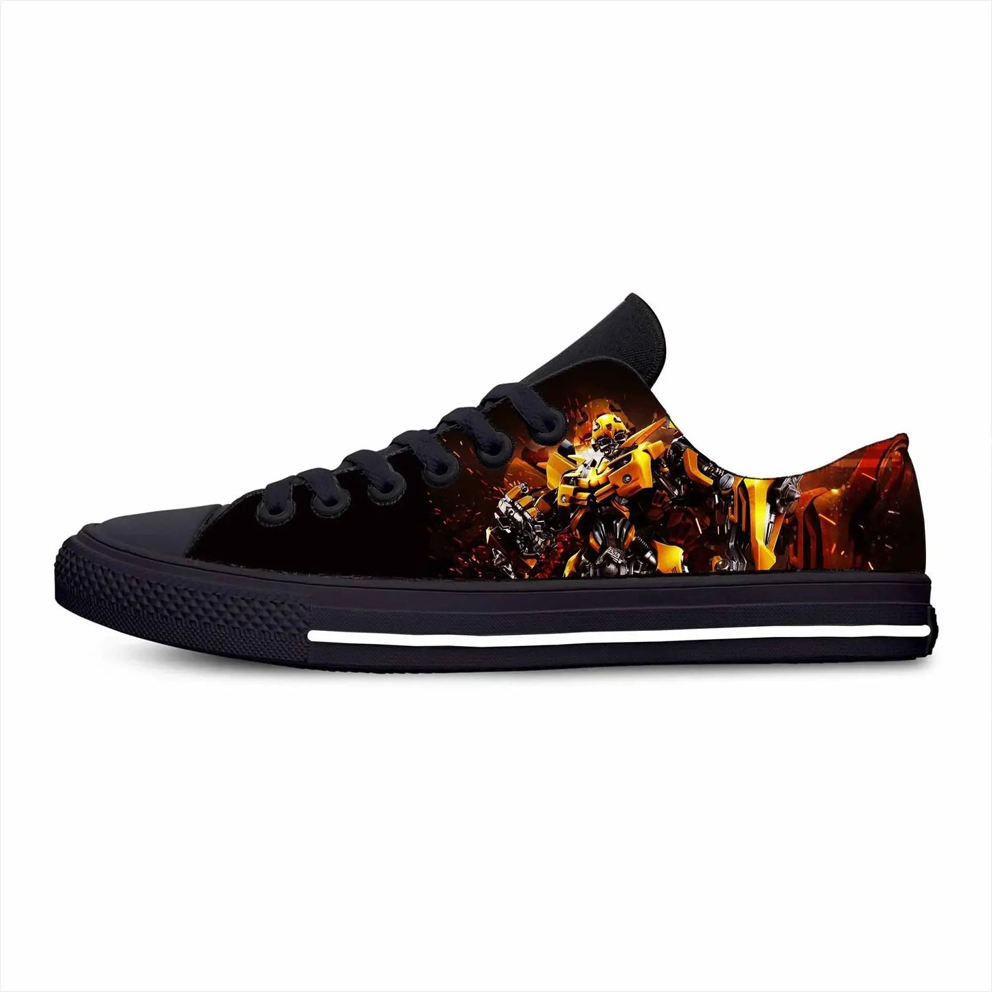 Unisex Adult Low-Top Shoes - Bumblebee Fire