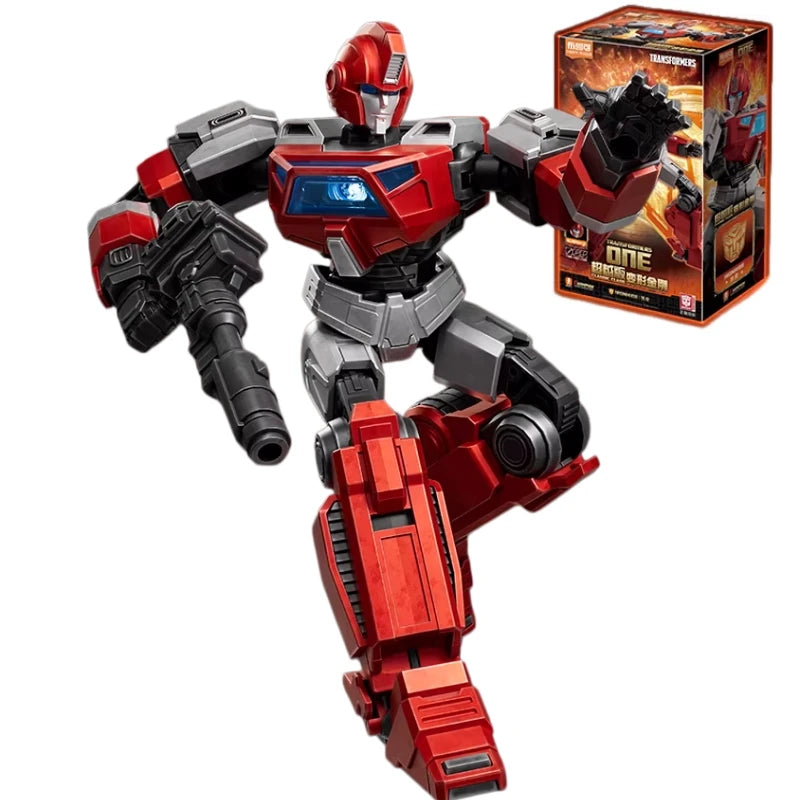 Figurine Transformers Ironhide Origine ONE — Brick Rouge et Gris Robot Articulé Boîte