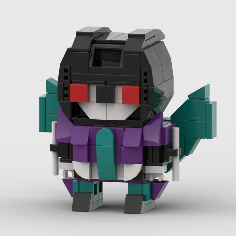 Figurine Transformers Slipstream Version IDW Chibi — Brick Violet et Turquoise Ailée