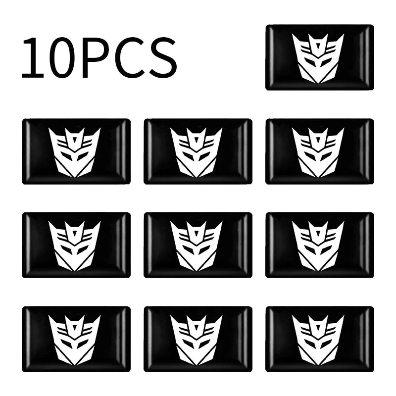 Lot 10 Pieces Mini Stickers - Decepticons
