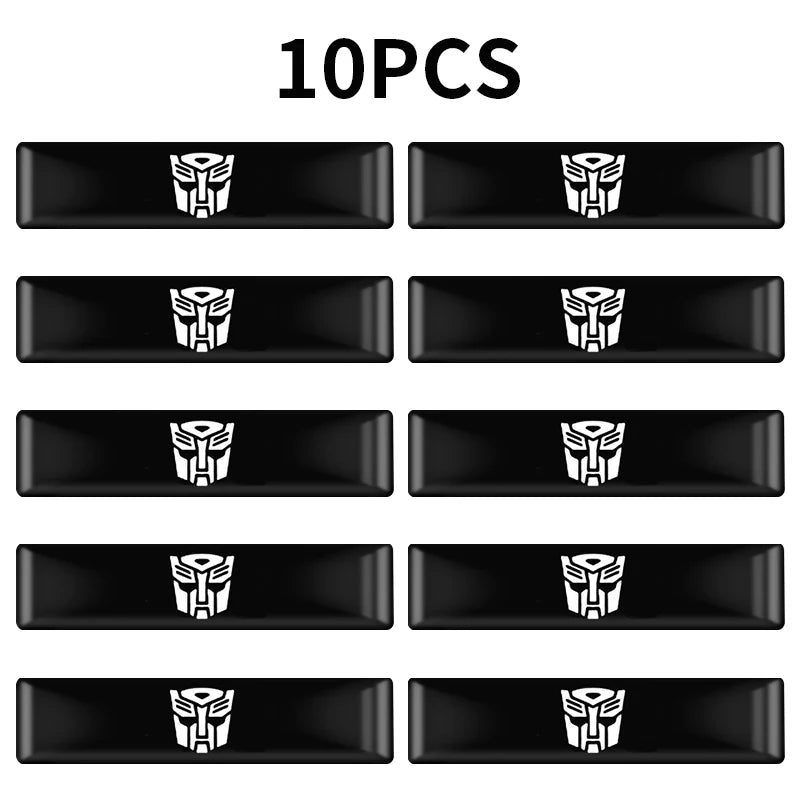 Lot 10 Pieces Stickers Strips - Autobots