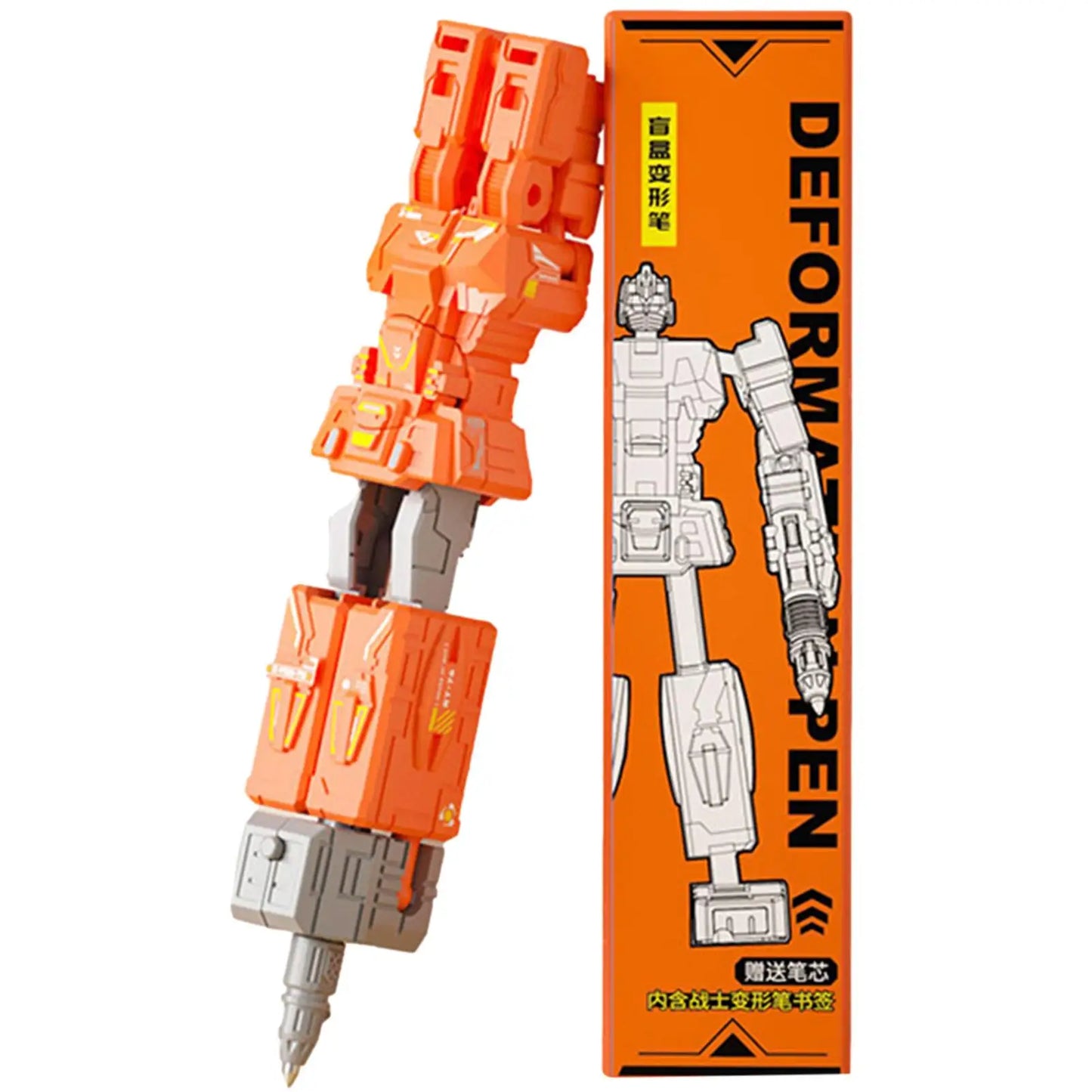 Juguete Transformers 2 en 1 - Bolígrafo naranja oscuro