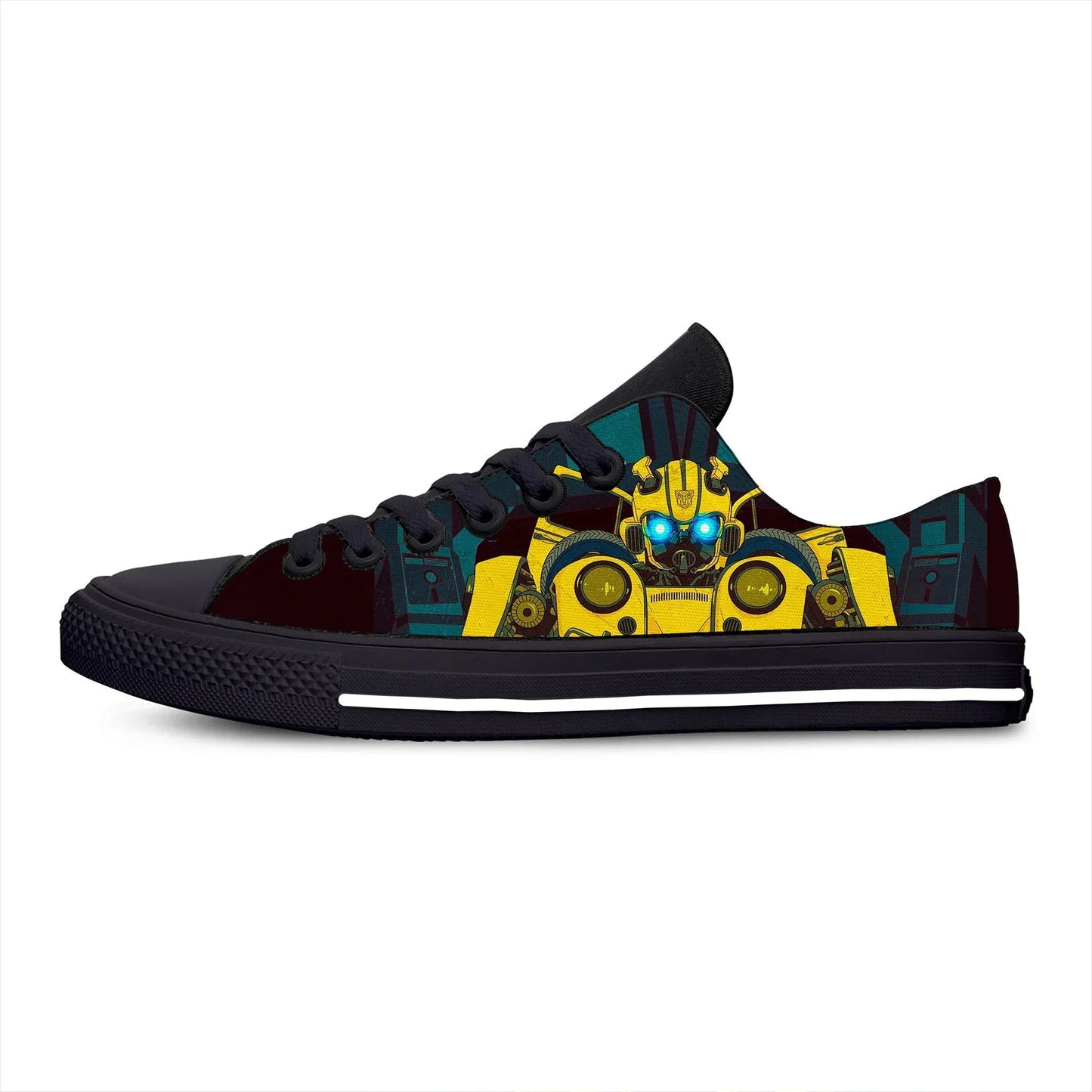 Unisex Adult Low-Top Shoes - Bumblebee Blue