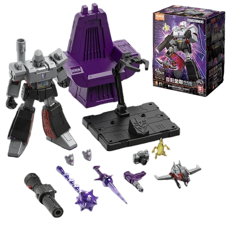 Figurine Transformers Megatron Blitzwing Premier Modèle — Brick Gris Canon Fusion Articulé