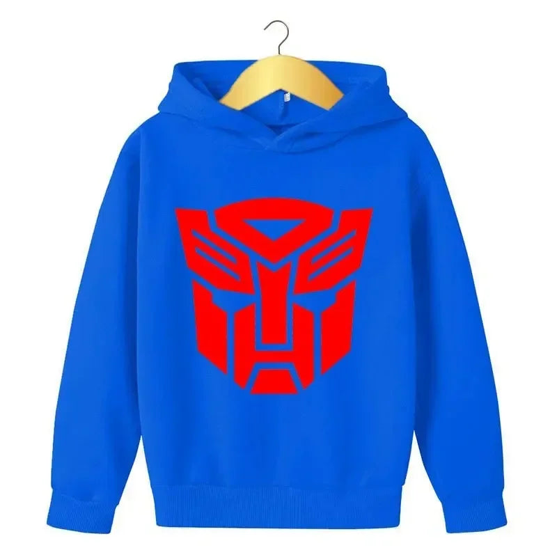 Sweat à capuche bleu avec logo rouge Autobot sur cintre – Transformers.