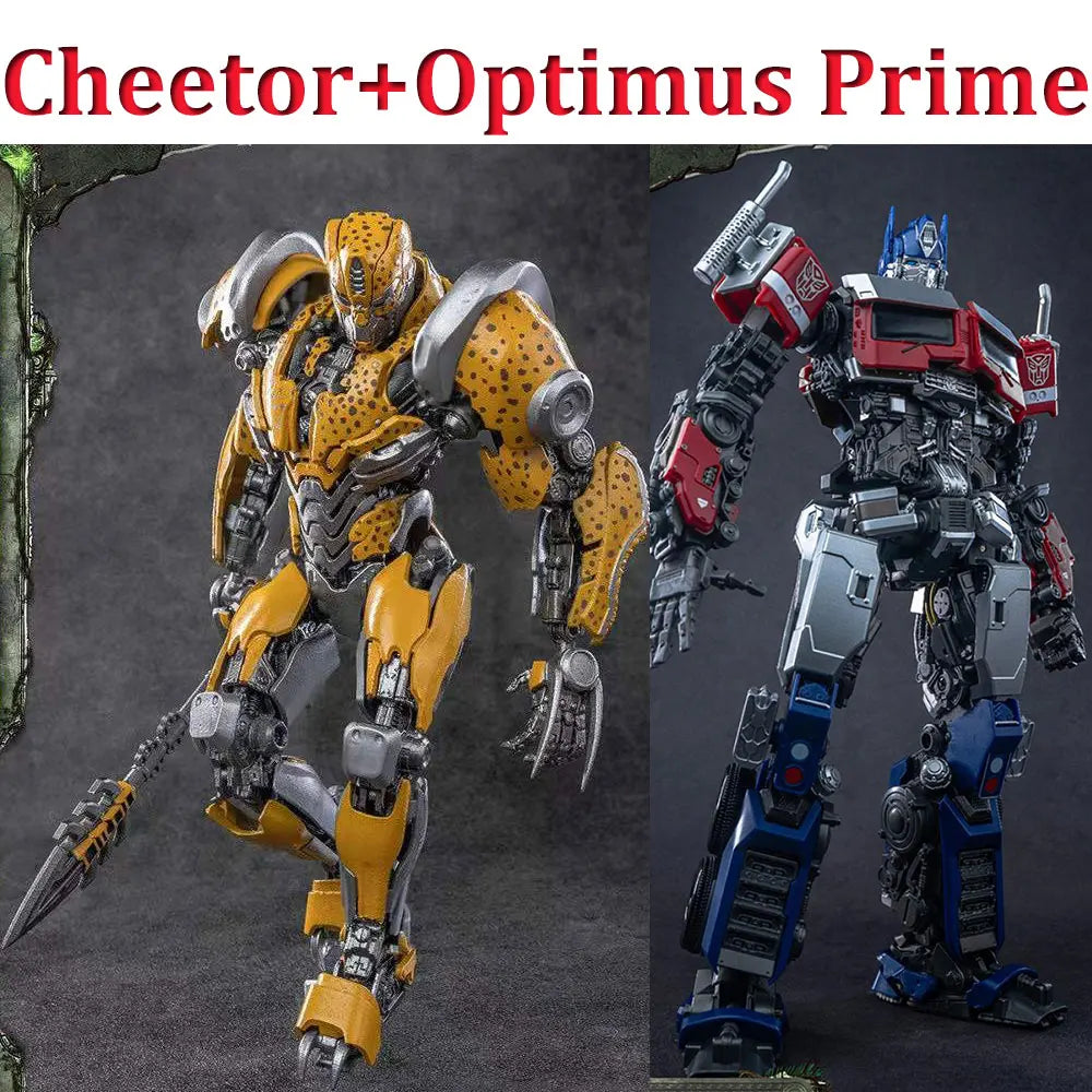Duo Figurines Transformers Cheetor & Optimus Prime — Modèle AMK Rise of the Beasts