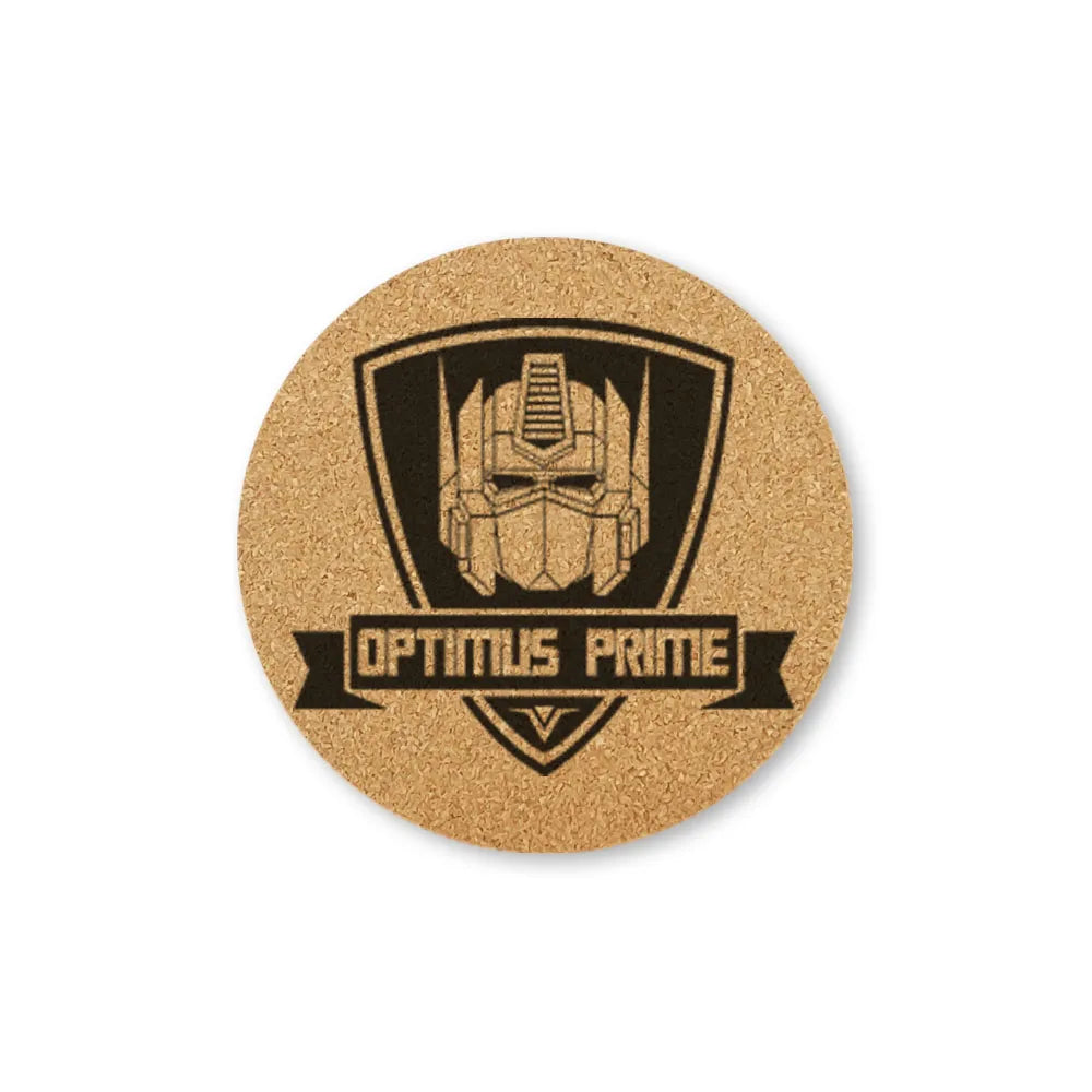 Posavasos Transformers con logotipo retro