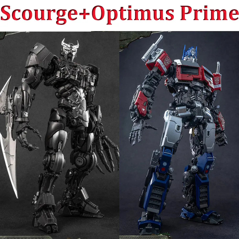 Duo Figurines Transformers Scourge & Optimus Prime — Rivalité AMK Yolopark