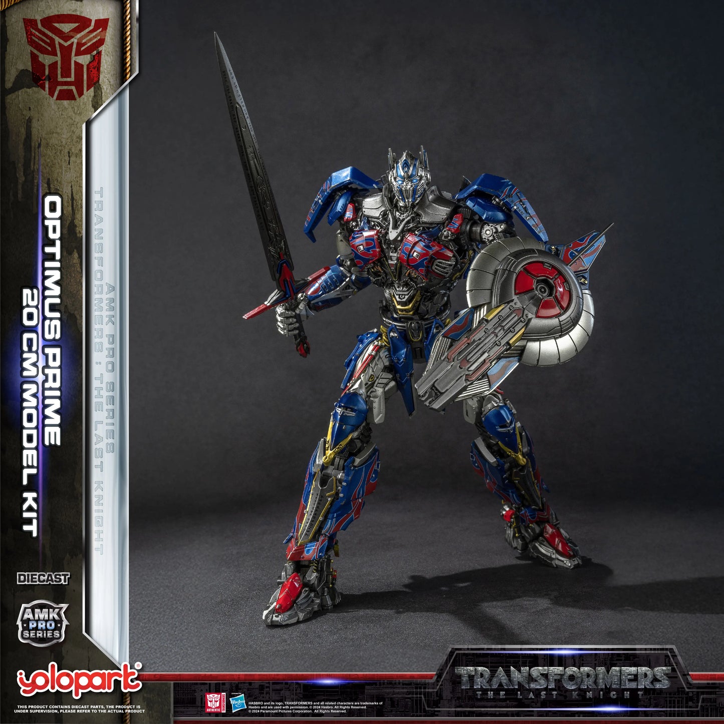 Maquette Transformers Optimus Prime — Kit YOLOPARK The Last Knight Assemblage 20cm