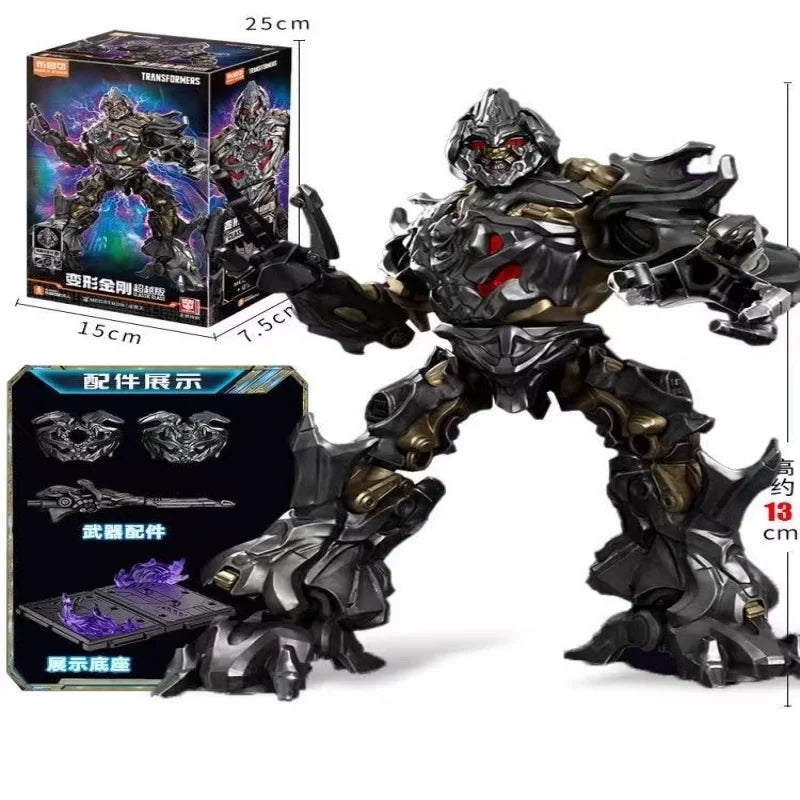 Figurine Transformers Megatron — Ailes Décepticon Crâne Doré